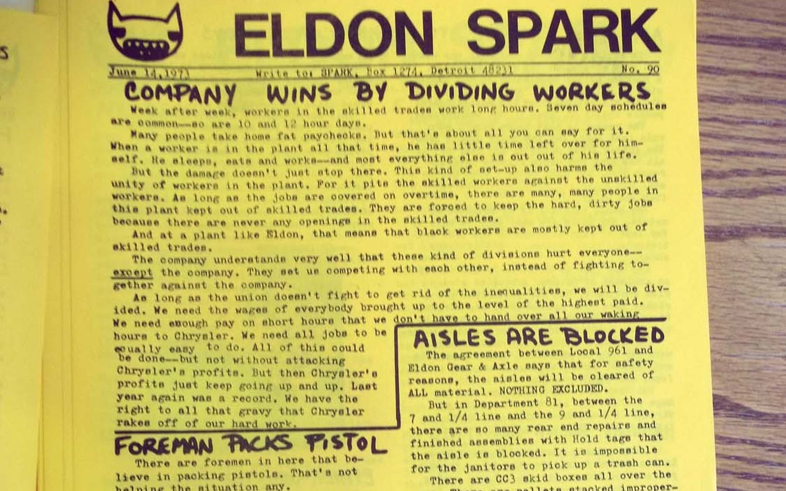 Eldon Spark leaflet